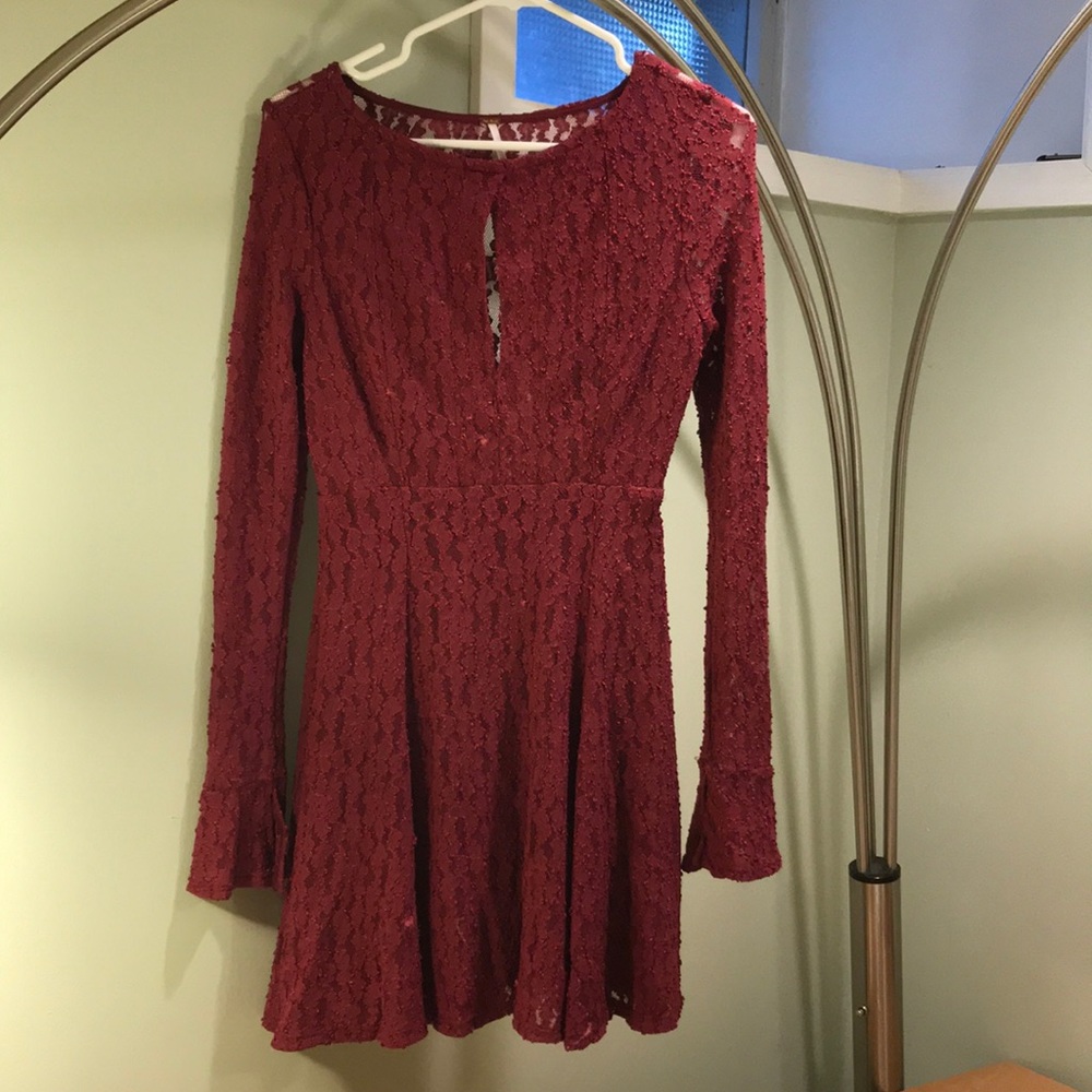 Free People Corded Lace Dress Fit & Flare